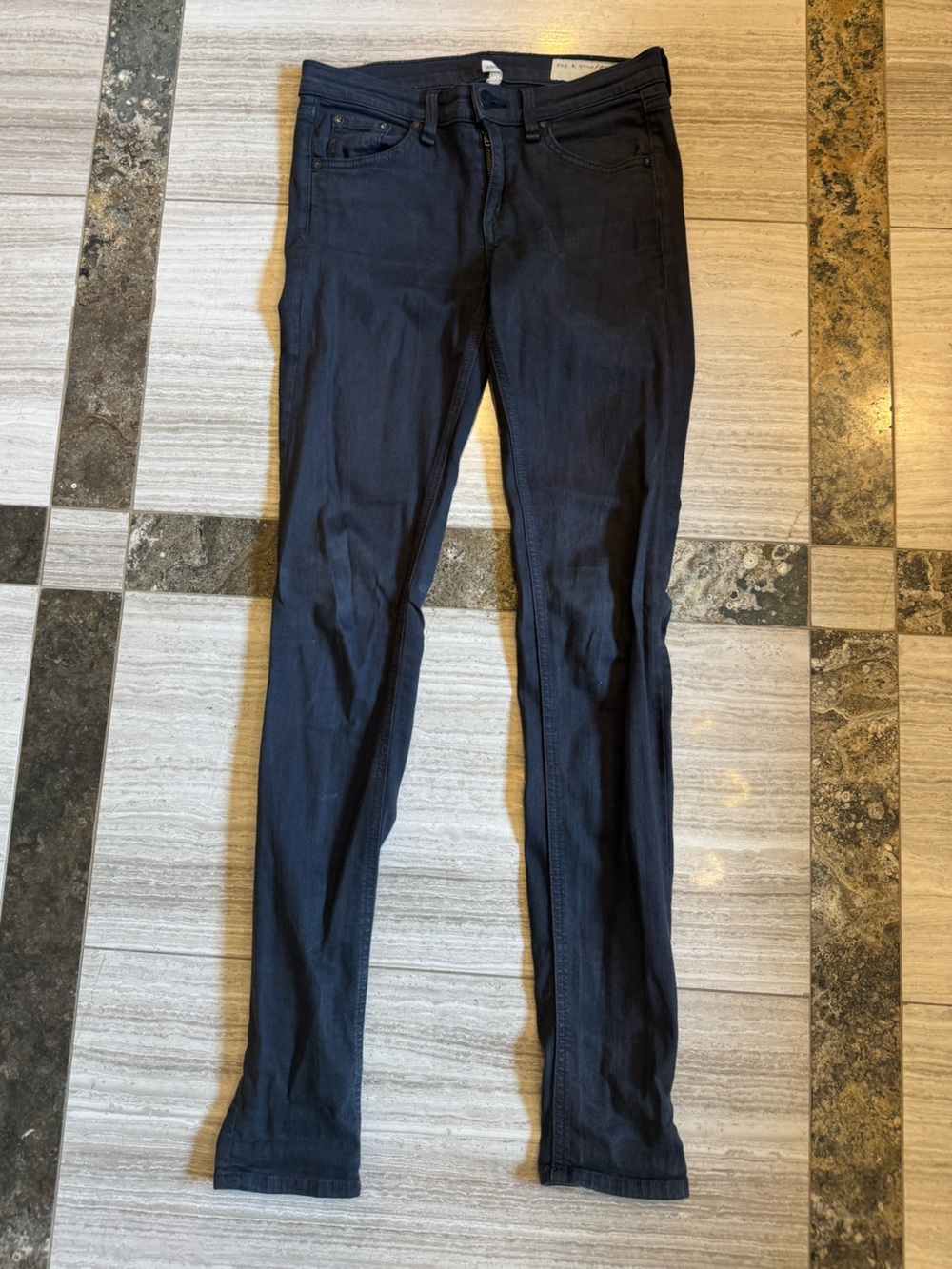 rag & bone Women's Slim Black Chinos